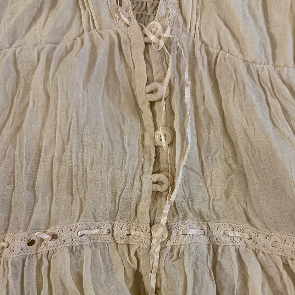 Altar'd State Cream Lace Detail Top - Picture 6 of 8